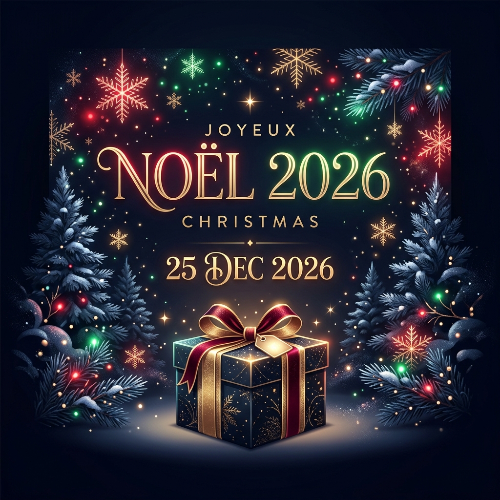 Décompte et préparation de Noël 2026